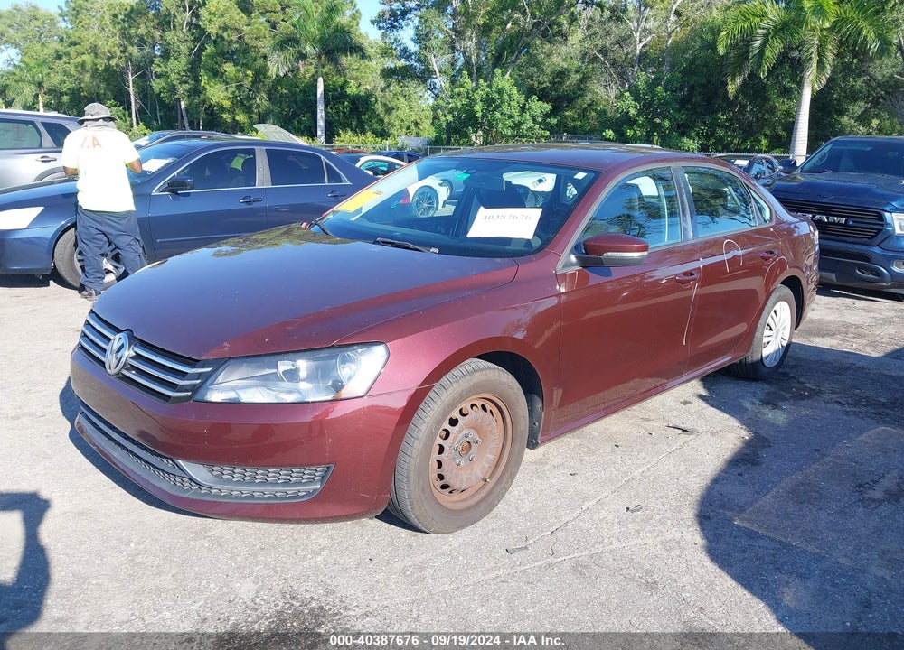 2014 VOLKSWAGEN PASSAT 2.5L S VIN: 1VWAP7A39EC024544