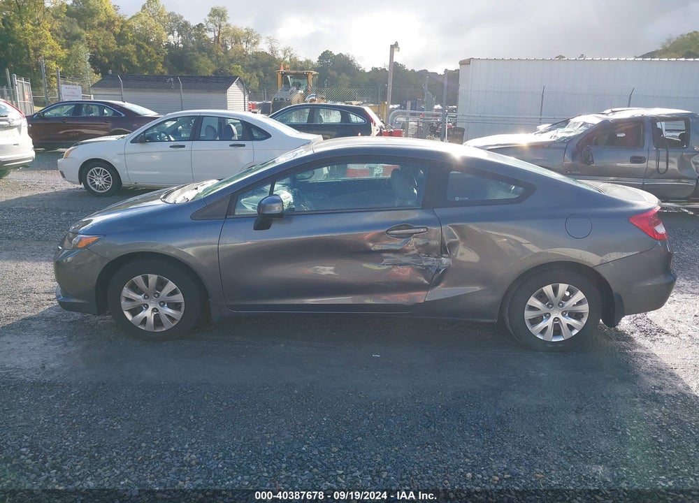 2012 HONDA CIVIC LX VIN: 2HGFG3B53CH552612