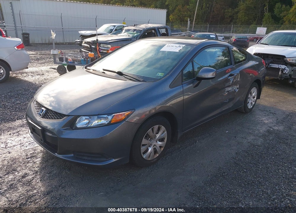 2012 HONDA CIVIC LX VIN: 2HGFG3B53CH552612