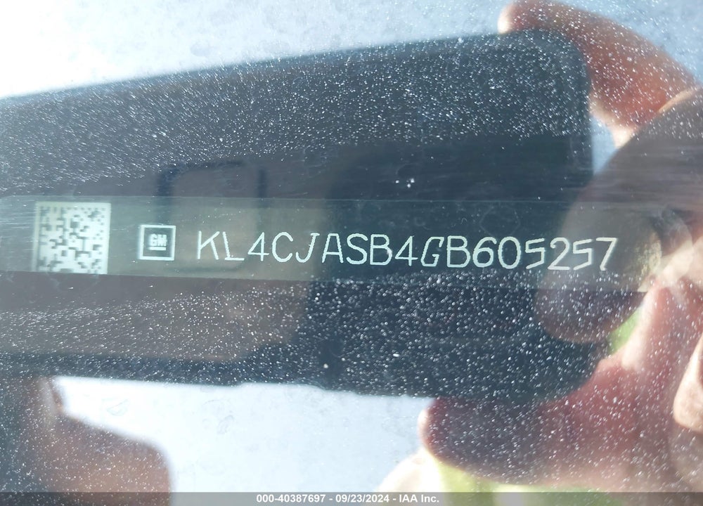 2016 BUICK ENCORE VIN: KL4CJASB4GB605257