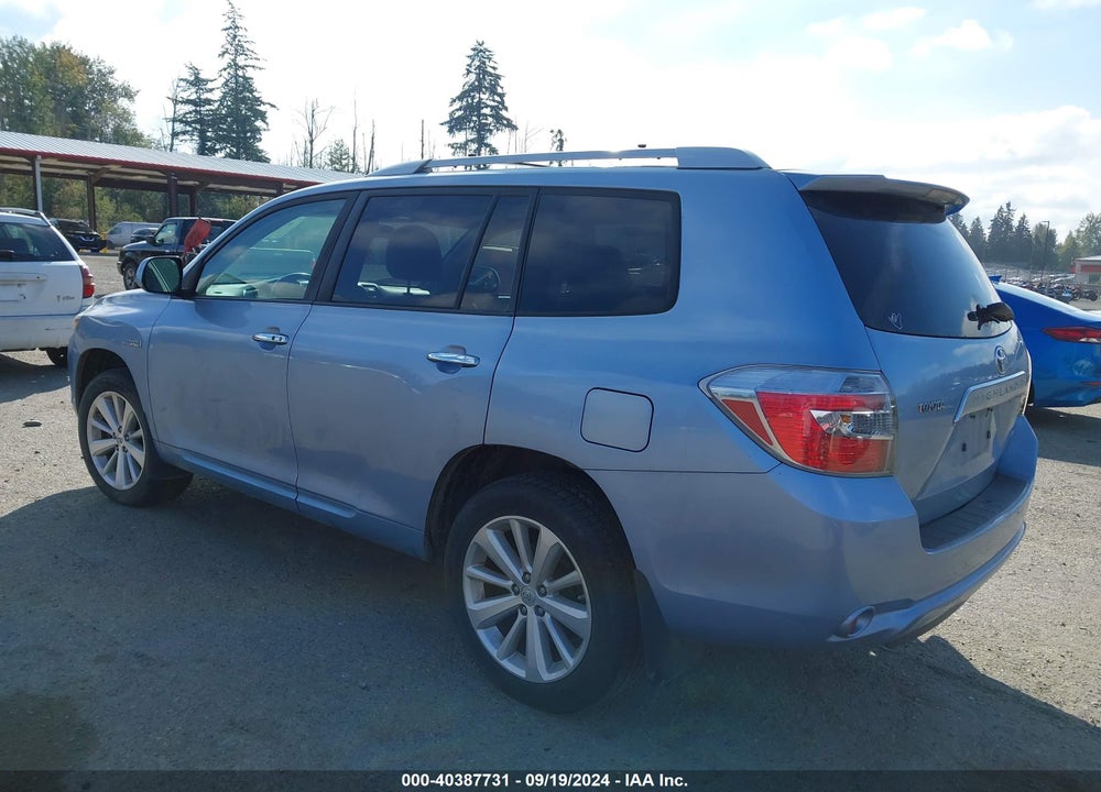 2008 TOYOTA HIGHLANDER HYBRID LIMITED VIN: JTEEW44A782006811