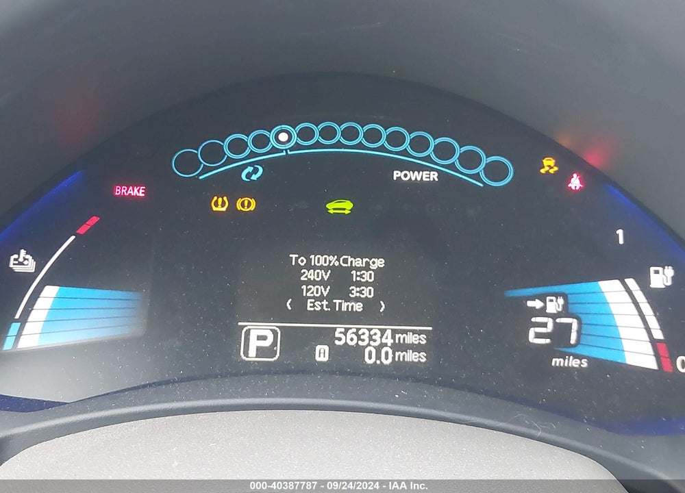 2012 NISSAN LEAF SV VIN: JN1AZ0CP0CT015753