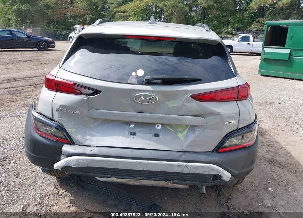 2022 HYUNDAI KONA SEL VIN: KM8K6CAB4NU864019