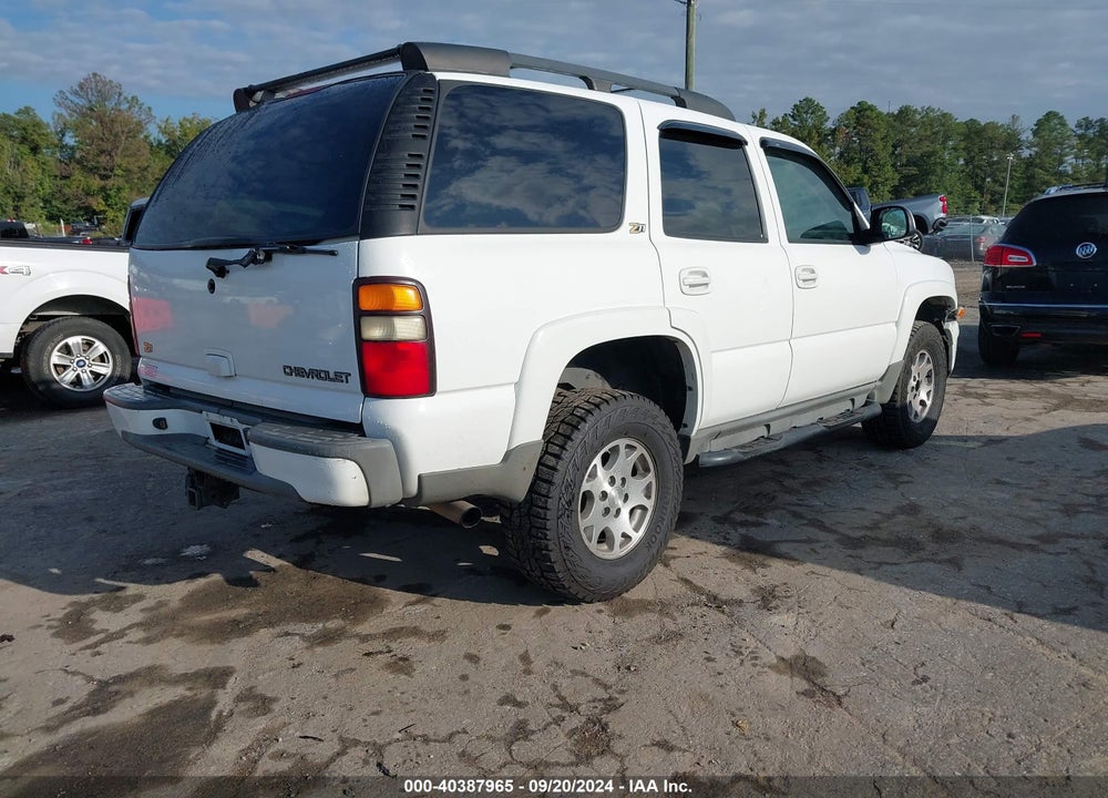 2004 CHEVROLET TAHOE Z71 VIN: 1GNEK13Z94R138015