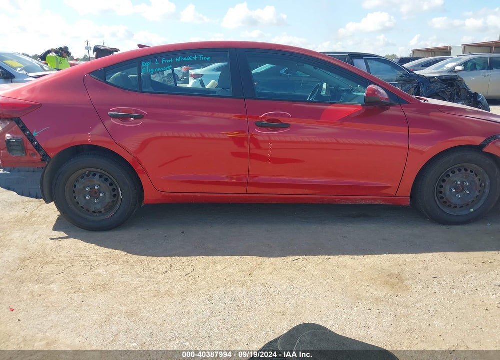 2017 HYUNDAI ELANTRA SE VIN: 5NPD74LFXHH135215