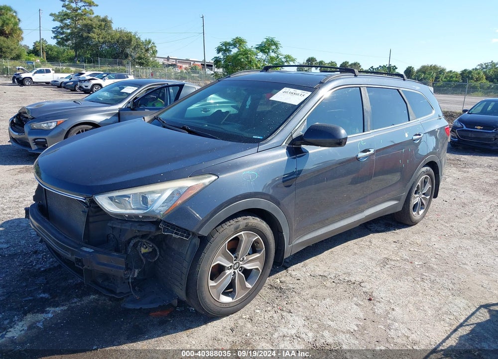 2014 HYUNDAI SANTA FE GLS VIN: KM8SM4HF8EU087719