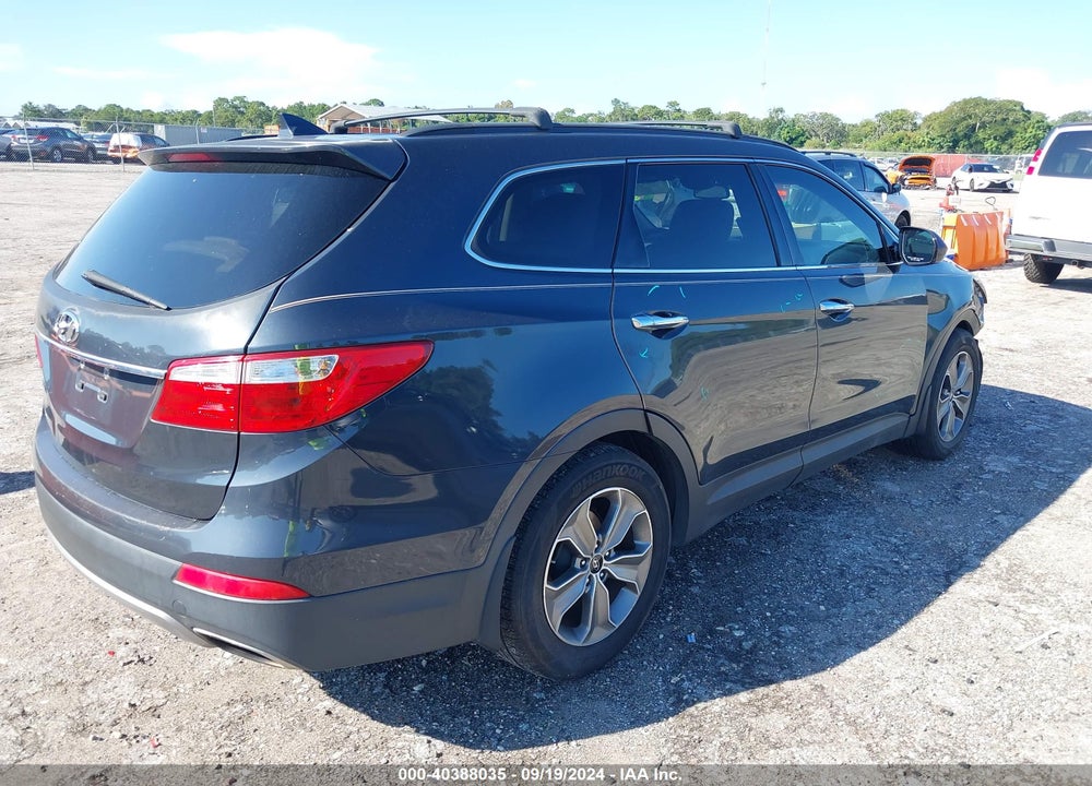 2014 HYUNDAI SANTA FE GLS VIN: KM8SM4HF8EU087719