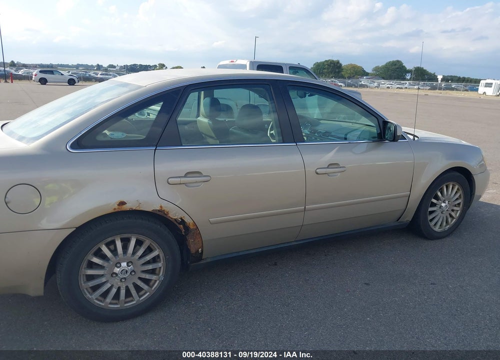 2005 MERCURY MONTEGO PREMIER VIN: 1MEFM42175G601303