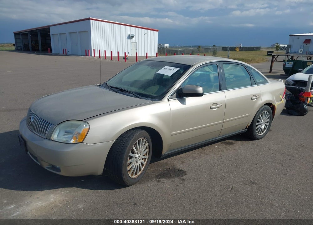 2005 MERCURY MONTEGO PREMIER VIN: 1MEFM42175G601303