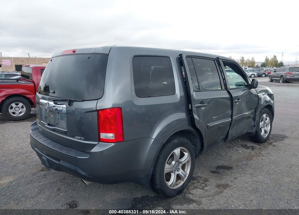2013 HONDA PILOT EX-L VIN: 5FNYF4H5XDB038657