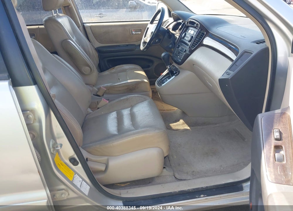 2001 TOYOTA HIGHLANDER V6 VIN: JTEHF21A710040660
