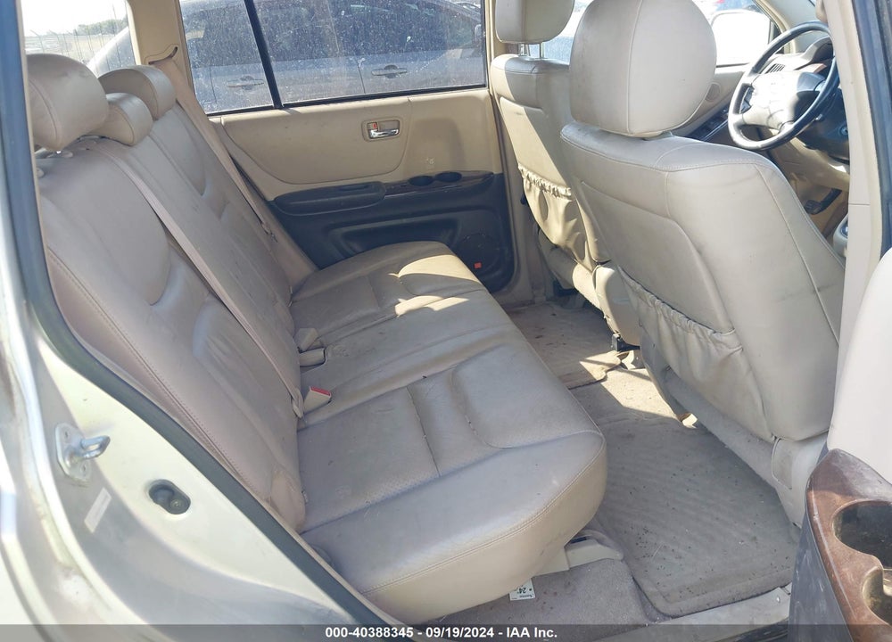 2001 TOYOTA HIGHLANDER V6 VIN: JTEHF21A710040660