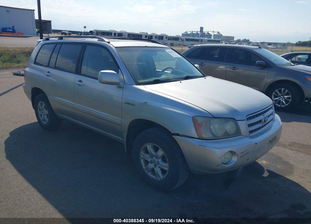 2001 TOYOTA HIGHLANDER V6 VIN: JTEHF21A710040660