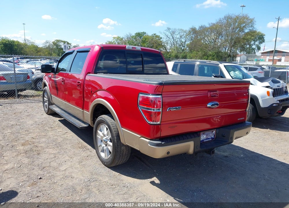 2011 FORD F-150 LARIAT VIN: 1FTFW1CF7BFB09344