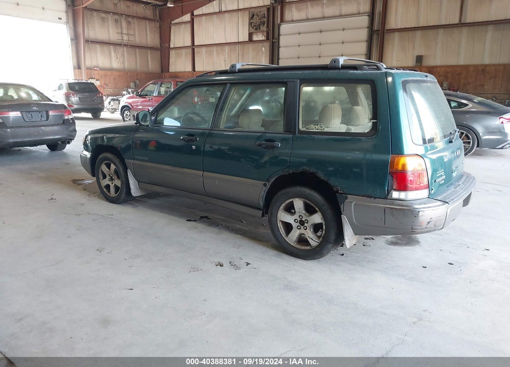 2000 SUBARU FORESTER S VIN: JF1SF6555YG718814