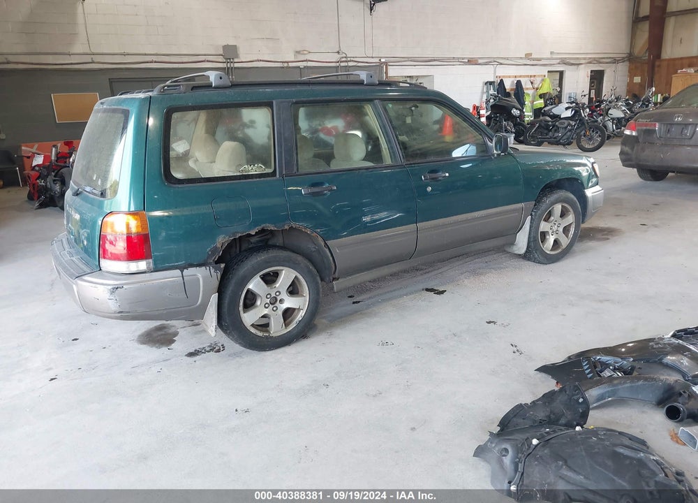 2000 SUBARU FORESTER S VIN: JF1SF6555YG718814