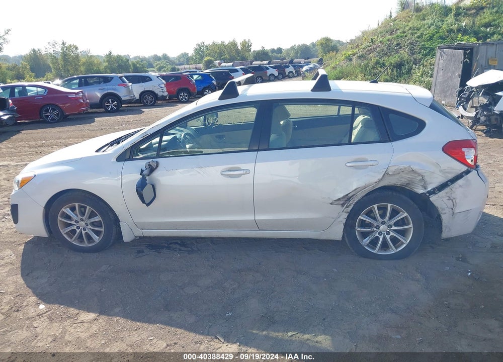 2014 SUBARU IMPREZA 2.0I PREMIUM VIN: JF1GPAC65E8224332
