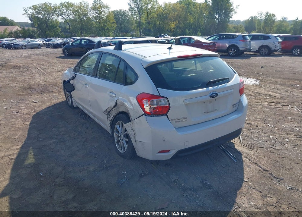 2014 SUBARU IMPREZA 2.0I PREMIUM VIN: JF1GPAC65E8224332