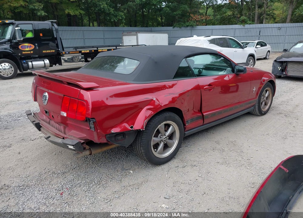 2006 FORD MUSTANG V6 VIN: 1ZVFT84N365125427
