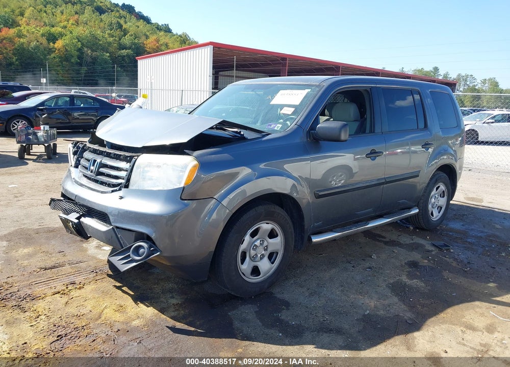 2013 HONDA PILOT LX VIN: 5FNYF4H23DB059923
