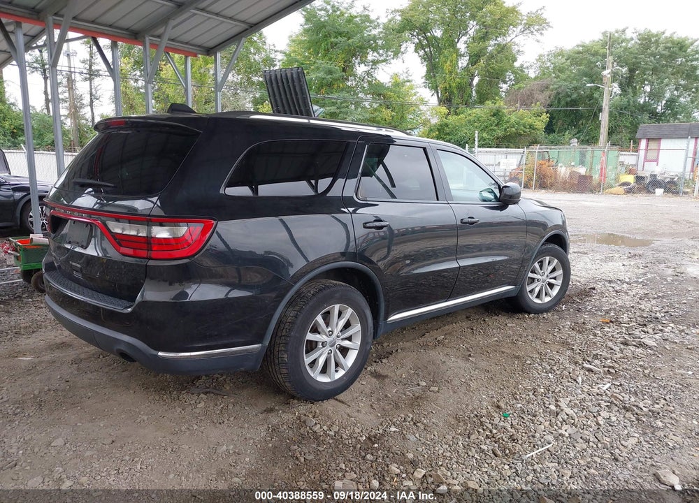 2015 DODGE DURANGO SXT VIN: 1C4RDJAG9FC177361