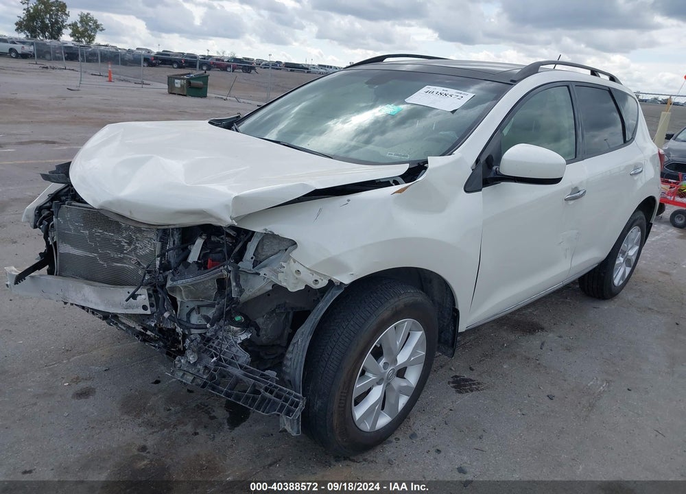 2014 NISSAN MURANO SL VIN: JN8AZ1MWXEW525736