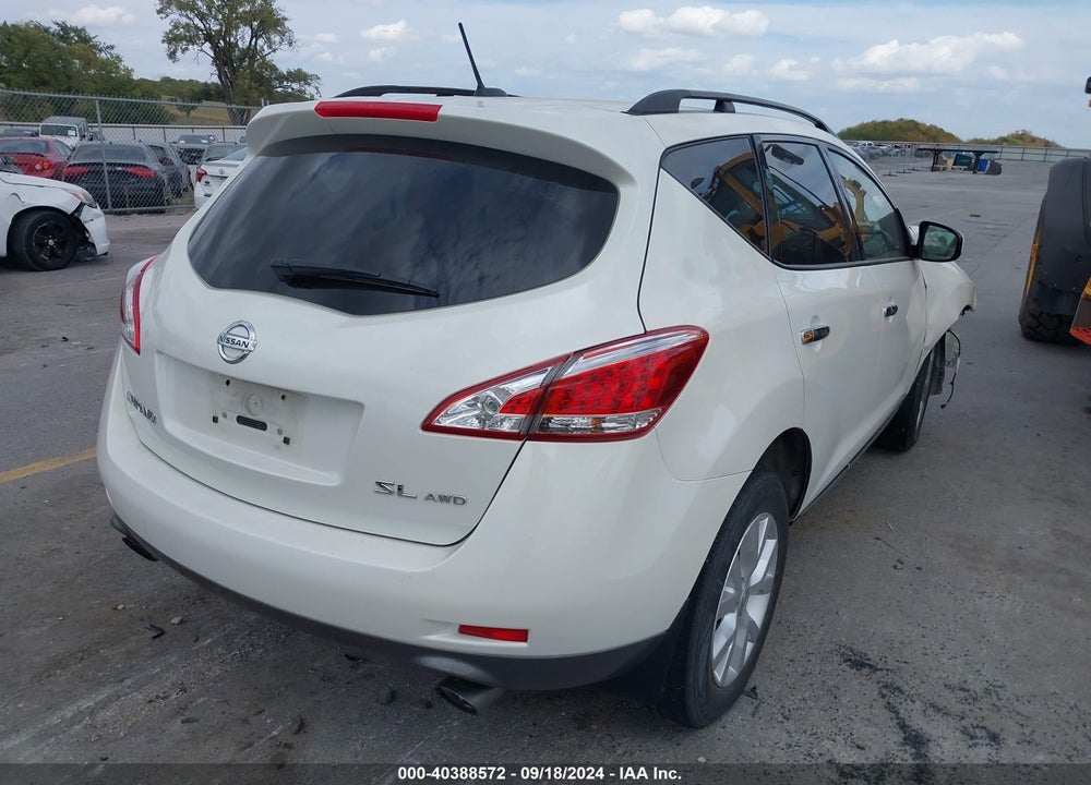2014 NISSAN MURANO SL VIN: JN8AZ1MWXEW525736