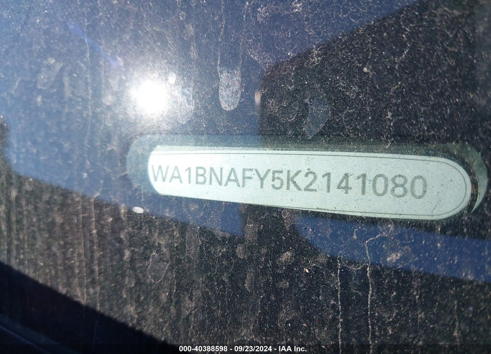 2019 AUDI Q5 45 PREMIUM VIN: WA1BNAFY5K2141080