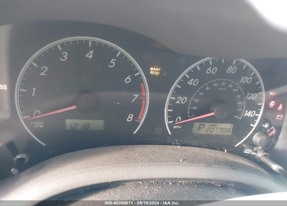 2009 TOYOTA COROLLA LE VIN: 2T1BU40E59C012244