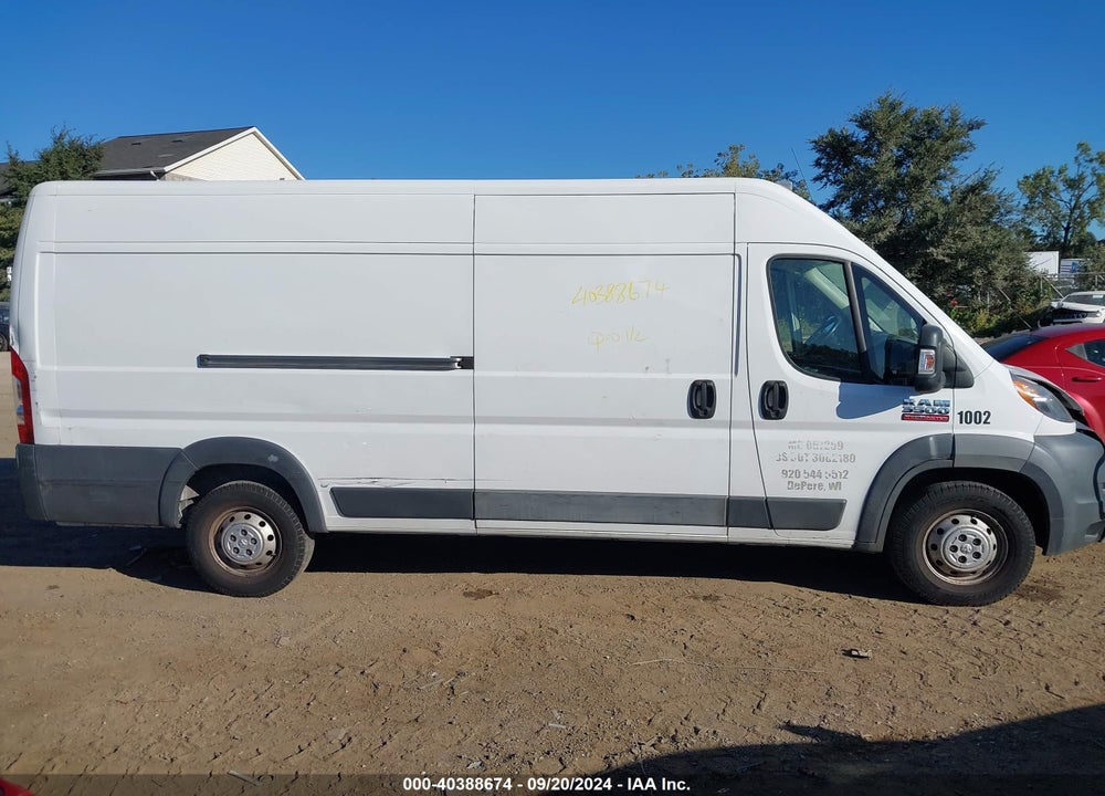 2017 RAM PROMASTER 3500 CARGO VAN HIGH ROOF 159 WB EXT VIN: 3C6URVJG4HE530949