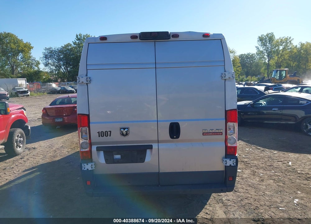2017 RAM PROMASTER 3500 CARGO VAN HIGH ROOF 159 WB EXT VIN: 3C6URVJG4HE530949