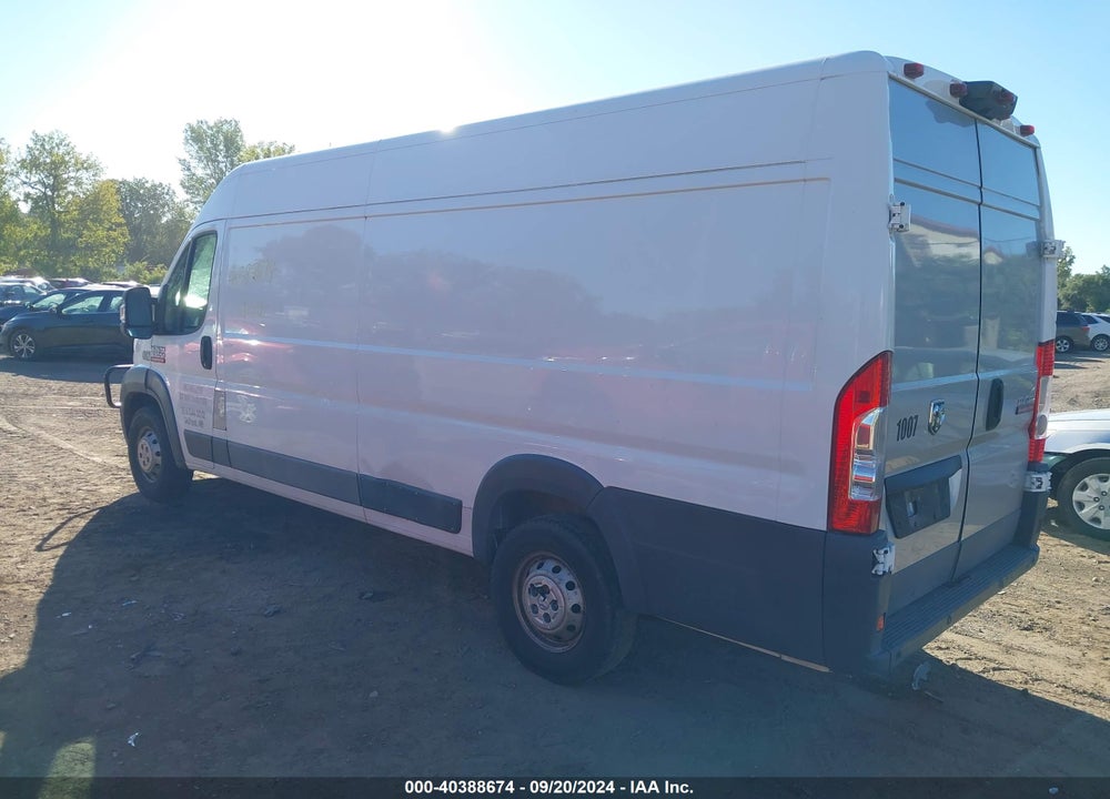 2017 RAM PROMASTER 3500 CARGO VAN HIGH ROOF 159 WB EXT VIN: 3C6URVJG4HE530949
