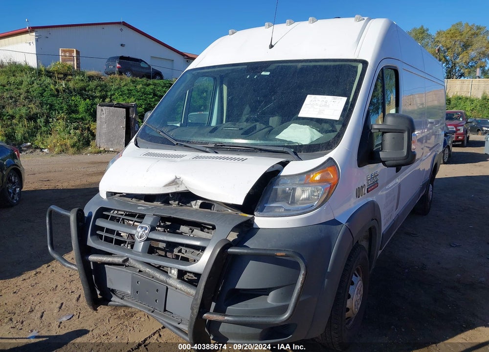 2017 RAM PROMASTER 3500 CARGO VAN HIGH ROOF 159 WB EXT VIN: 3C6URVJG4HE530949
