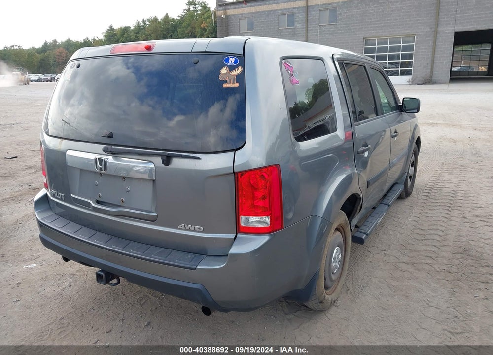 2009 HONDA PILOT LX VIN: 5FNYF48299B028733