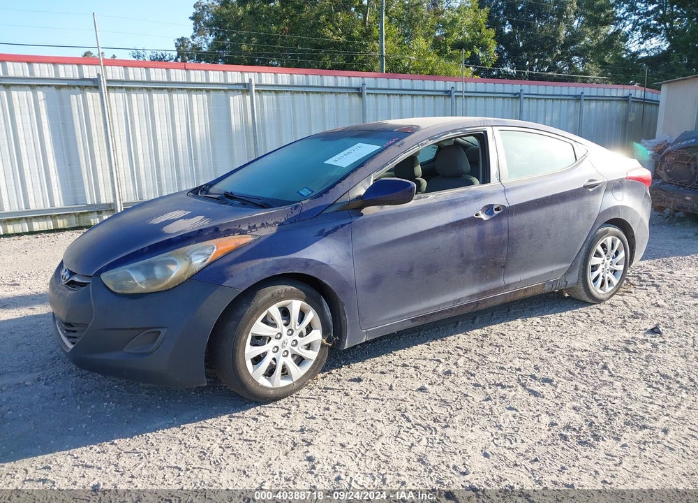 2012 HYUNDAI ELANTRA GLS VIN: 5NPDH4AE8CH091439