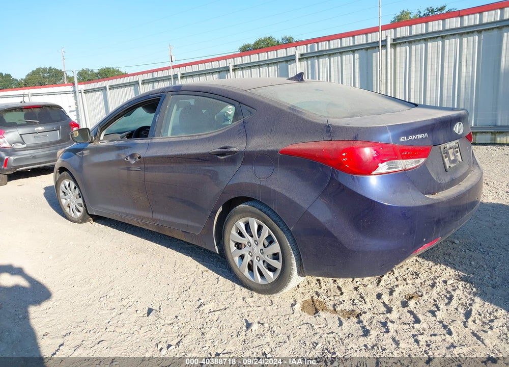 2012 HYUNDAI ELANTRA GLS VIN: 5NPDH4AE8CH091439