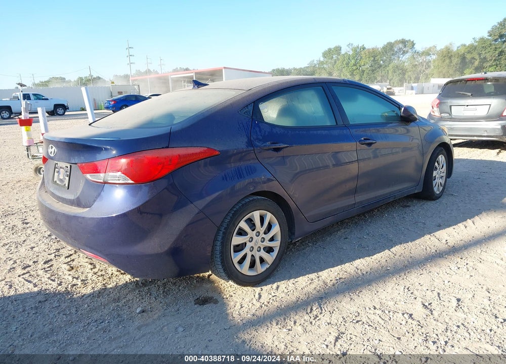 2012 HYUNDAI ELANTRA GLS VIN: 5NPDH4AE8CH091439