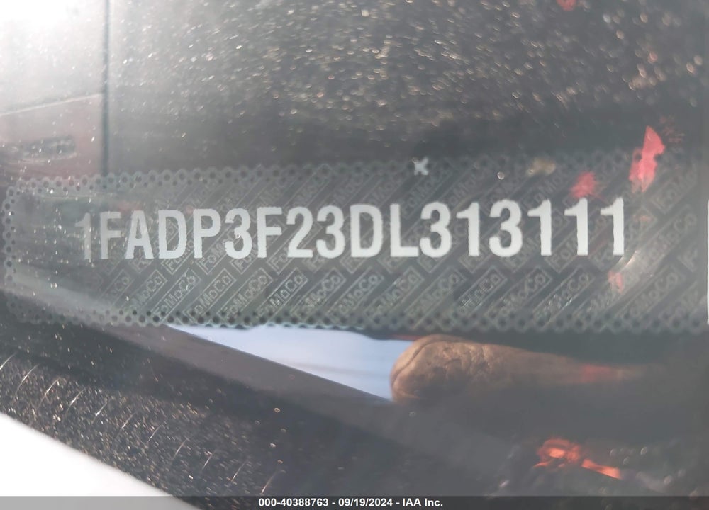 2013 FORD FOCUS SE VIN: 1FADP3F23DL313111