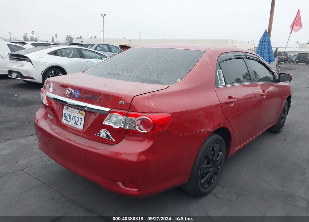 2013 TOYOTA COROLLA LE VIN: 2T1BU4EE2DC988208