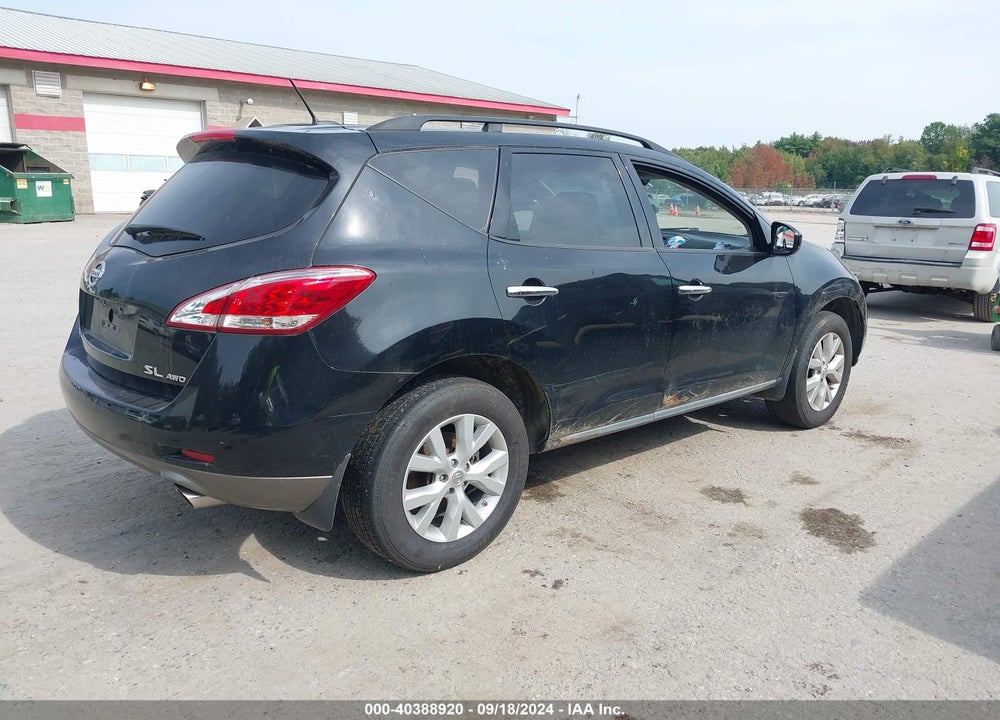 2012 NISSAN MURANO SL VIN: JN8AZ1MW1CW234703