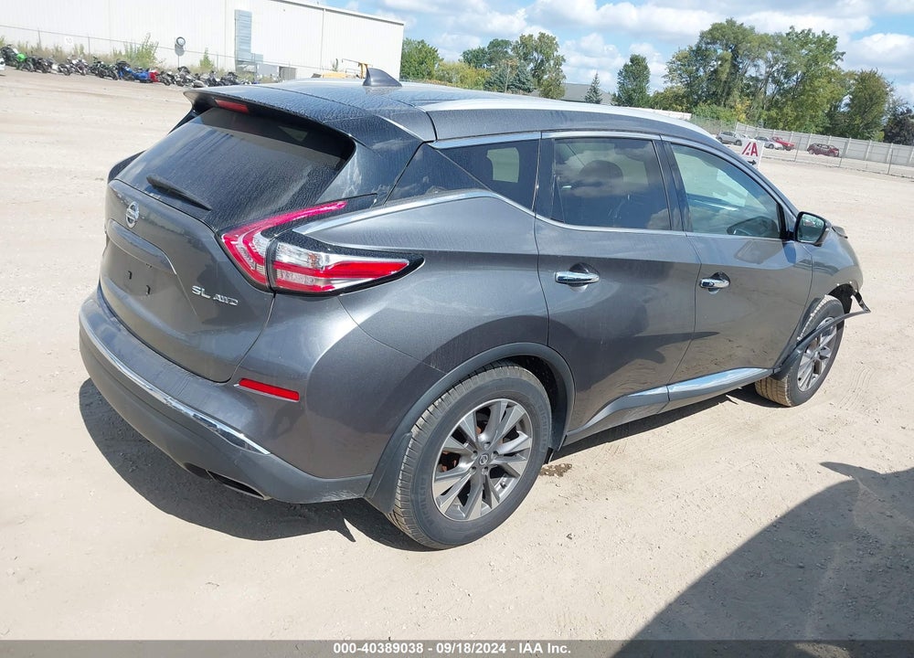 2017 NISSAN MURANO PLATINUM/S/SL/SV VIN: 5N1AZ2MHXHN118704