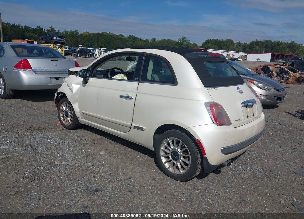 2012 FIAT 500C LOUNGE VIN: 3C3CFFER9CT109140