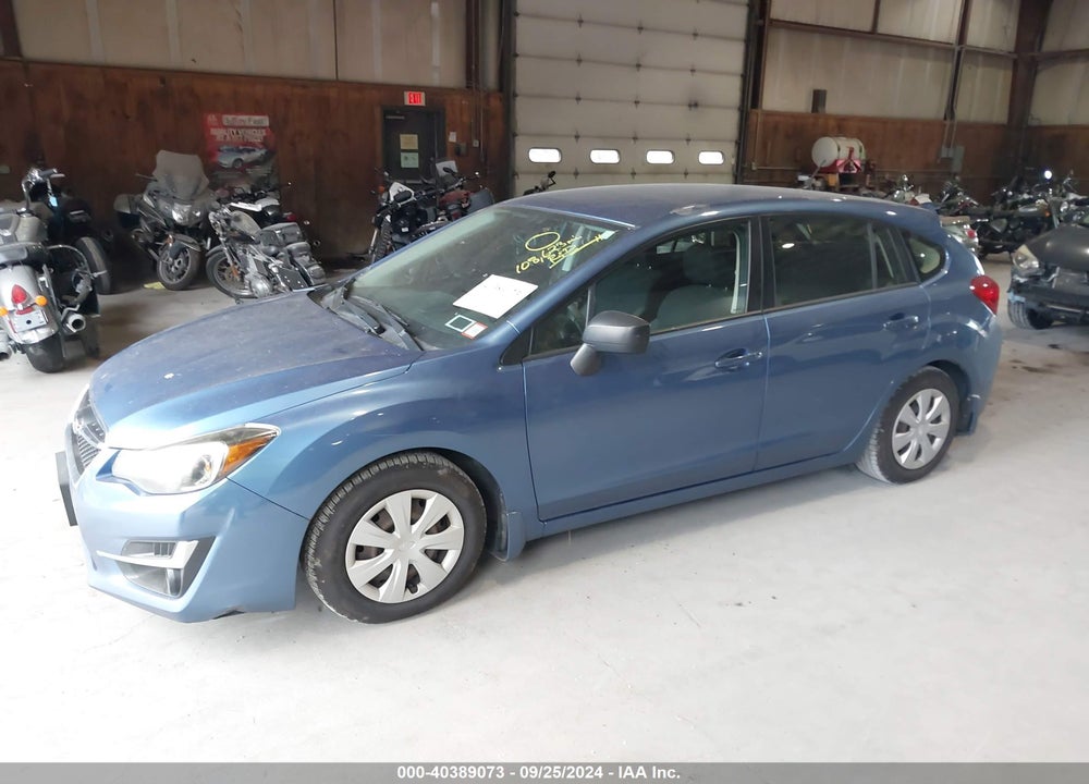 2016 SUBARU IMPREZA 2.0I VIN: JF1GPAA65G9349458