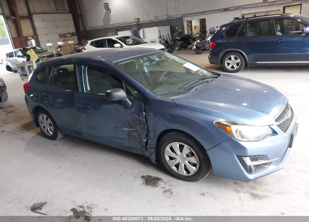 2016 SUBARU IMPREZA 2.0I VIN: JF1GPAA65G9349458