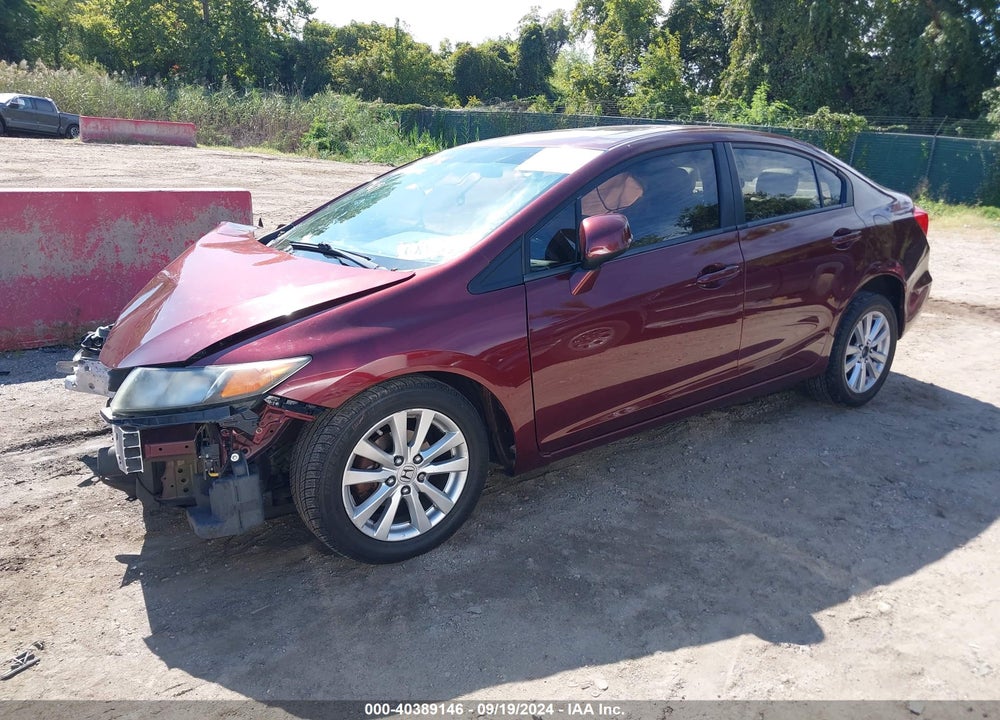 2012 HONDA CIVIC EX-L VIN: 19XFB2F99CE319883