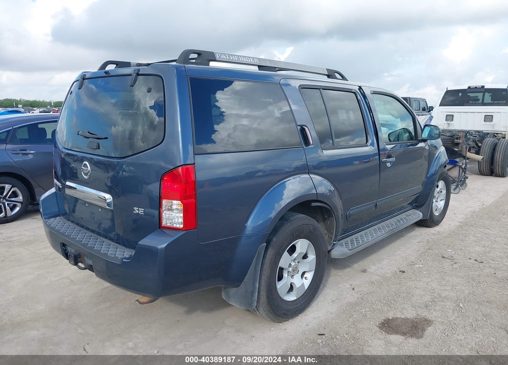 2005 NISSAN PATHFINDER SE VIN: 5N1AR18U25C760908