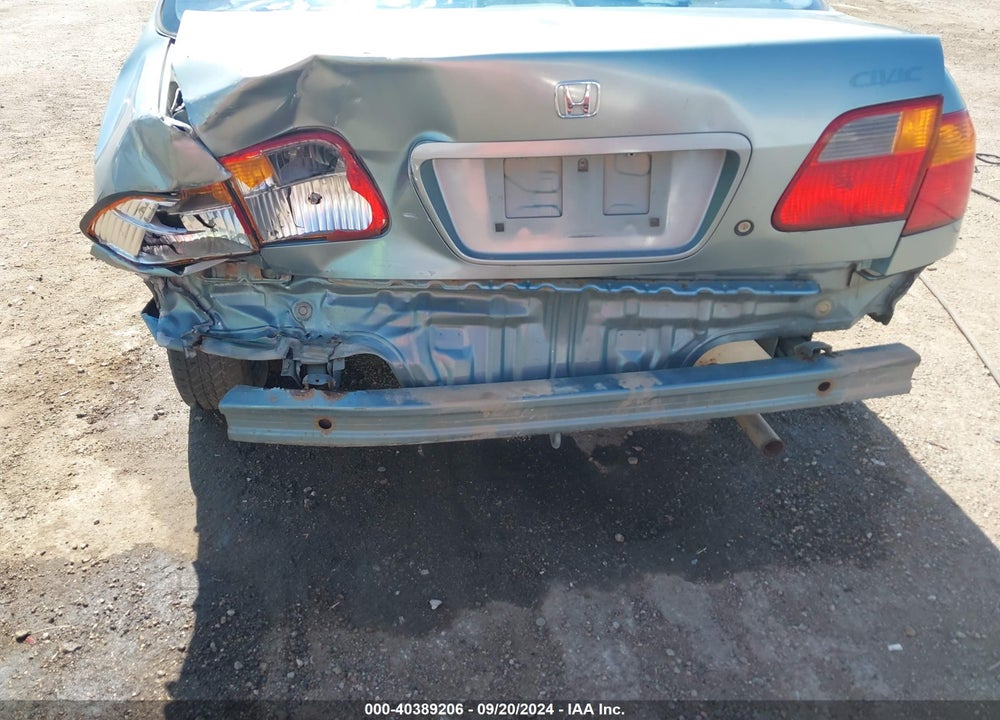 2000 HONDA CIVIC VALUE PACKAGE VIN: 2HGEJ6615YH590016