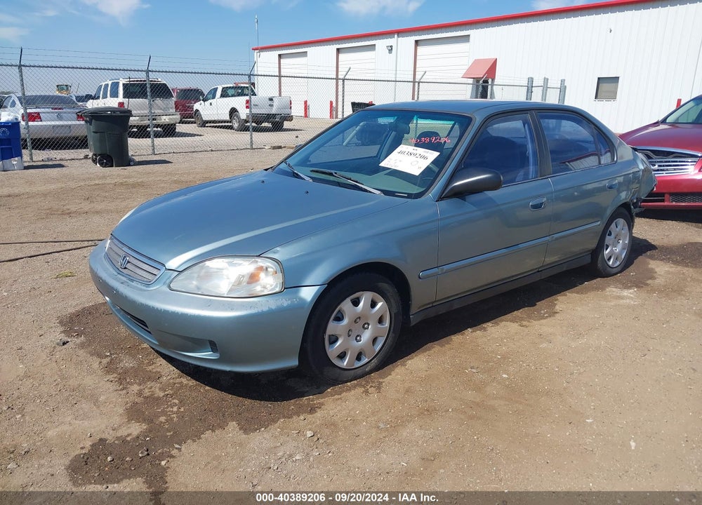 2000 HONDA CIVIC VALUE PACKAGE VIN: 2HGEJ6615YH590016
