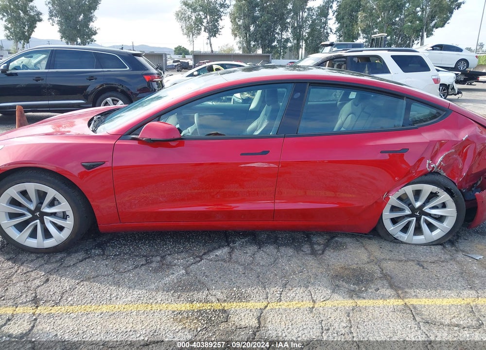 2022 TESLA MODEL 3 VIN: 5YJ3E1EAXNF254636