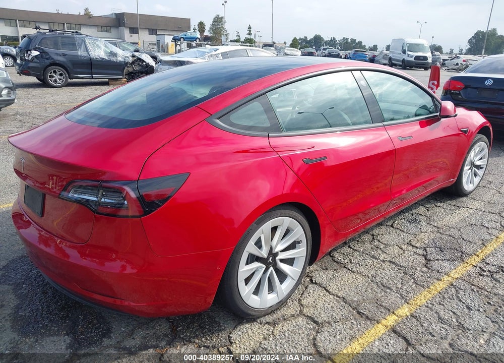 2022 TESLA MODEL 3 VIN: 5YJ3E1EAXNF254636